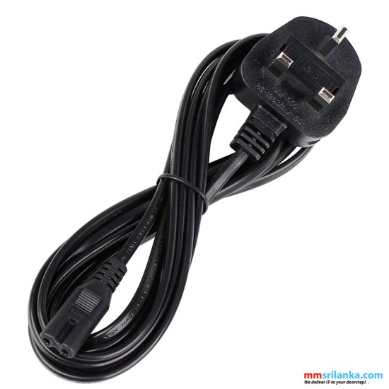 AC plug Power cable 1.5m 2 pin 